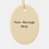 Hübsch Blond Viktorianisch Little Bo Peep Lady She Keramikornament (Hinten)