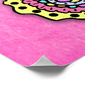 Hübsch Blonde Fairy Girl Happy Birthday Poster (Ecke)