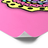 Hübsch Blonde Fairy Girl Happy Birthday Poster (Ecke)