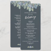 Hübsch Blooms Vintag Gardens Hochzeitsprogramm Programm (Vorne/Hinten)