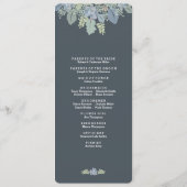 Hübsch Blooms Vintag Gardens Hochzeitsprogramm Programm (Rückseite)