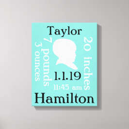 Hübsch Blue Baby Leinwanddruck