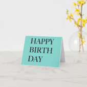 Hübsch Blue Birthday Karte (Gelbe Blume)