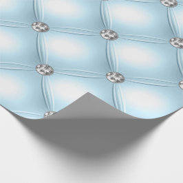 Hübsch Blue Bling Jewels Puffy Geschenkpapier