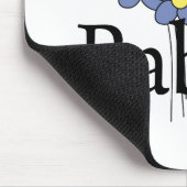 Hübsch Blue Blume Babcia T - Shirt Mousepad (Ecke)