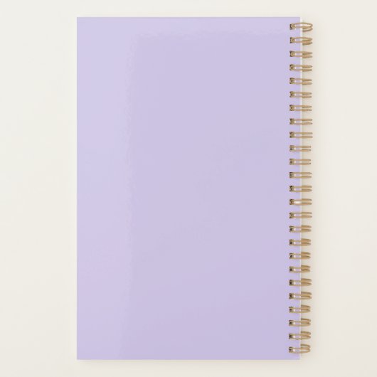 Hübsch Blue Blume Planer (Rückseite)