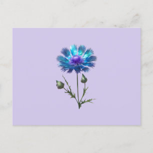 Hübsch Blue Blume Postkarte