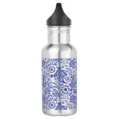 Hübsch Blue Boho Chic Paisley Pattern Edelstahlflasche (Links)