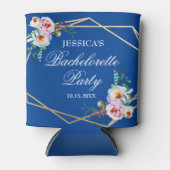 Hübsch Blue Boho Feather Junggeselinnen-Abschied Dosenkühler (Vorderseite)