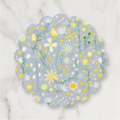 Hübsch Blue Botanic Wildblume Floral Geschenkanhänger (Vorderseite)