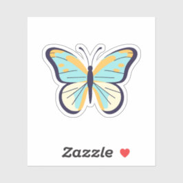 Hübsch Blue Butterfly Aufkleber