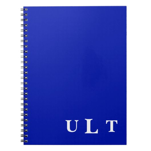 Hübsch Blue Custom Best Monochrome Notizblock (Vorderseite)