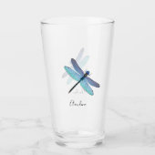 Hübsch Blue Dragonfly Drink Beer Pint Brille Glas (Vorderseite)