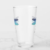 Hübsch Blue Dragonfly Drink Beer Pint Brille Glas (Rechts)