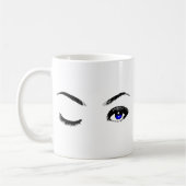 Hübsch Blue Eyes Winking Kaffeetasse (Links)
