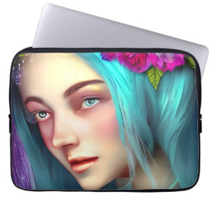 Hübsch Blue Fairy Tale Ethereal Art Laptopschutzhülle