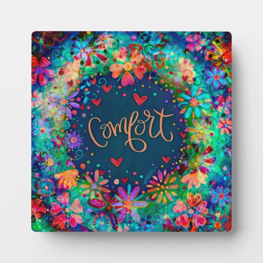 Hübsch Blue Floral Boho Comfort Inspirivity Fotoplatte (Vorderseite)