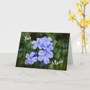 Hübsch Blue Flowers Garden Art Mother Day Card Karte