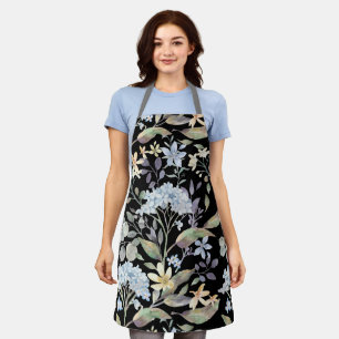Hübsch Blue Garden Floral Kitchen Kochen Schürze