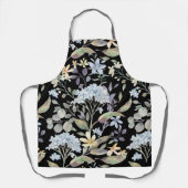 Hübsch Blue Garden Floral Kitchen Kochen Schürze (Vorderseite)