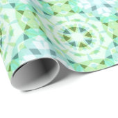 Hübsch Blue Green Baby Kindergeburtstag Magic Star Geschenkpapier (Rolleneckpunkt)