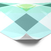 Hübsch Blue Green Reach für die Sterne Motivierend Poster (Ecke)