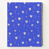 Hübsch Blue Heart2Heart Notebook Notizblock (Rückseite)