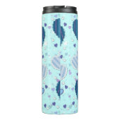 Hübsch Blue Hearts Tumbler Thermosbecher (Rückseite)