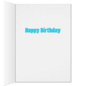 Hübsch Blue Hummingbird Grußkarte (Innen (Rechts))