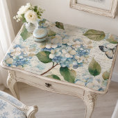 Hübsch Blue Hydrangea Ephemera Script Decoupage Seidenpapier