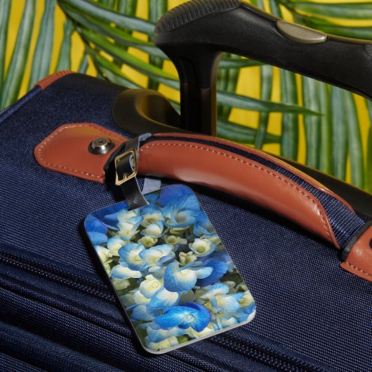 Hübsch Blue Hydrangea Floral Gepäckanhänger (Vorderseite Insitu 1)
