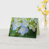 Hübsch Blue Hydrangea Happy Birthday Card Karte (Gelbe Blume)