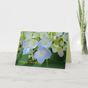 Hübsch Blue Hydrangea Happy Birthday Card Karte