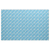 Hübsch Blue Imitats Patchwork Daisy Chains Fabric Stoff (Yard (91,4 cm))