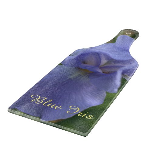 Hübsch Blue Iris Floral Cutting Board Schneidebrett (Ecke)