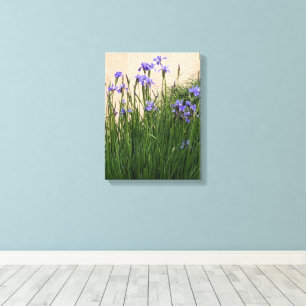 Hübsch Blue Irises Floral Leinwanddruck