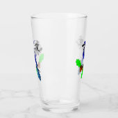 Hübsch Blue Jay Bird Glas (Links)