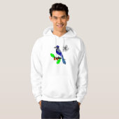 Hübsch Blue Jay Bird Hoodie (Vorne ganz)