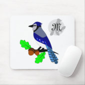 Hübsch Blue Jay Bird Mousepad (Mit Mouse)