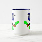 Hübsch Blue Jay Bird Tasse (Zentrum)