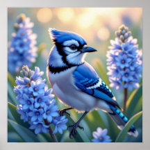 Hübsch Blue Jay und Lilacs