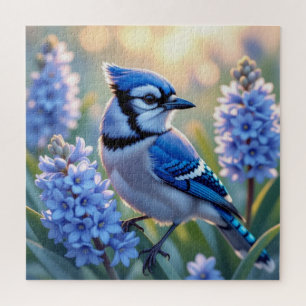 Hübsch Blue Jay und Lilacs Puzzle