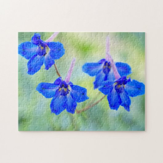 Hübsch Blue Larkspur Bläserpuzzle Puzzle (Horizontal)