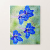 Hübsch Blue Larkspur Bläserpuzzle Puzzle (Vertikal)