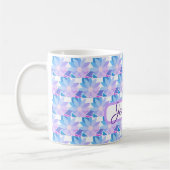 Hübsch Blue Lila Blume Kaffeetasse (Links)