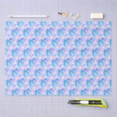 Hübsch Blue Lila Blume Seidenpapier (Handwerk)