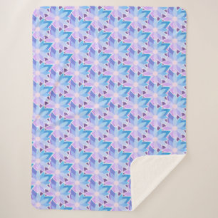 Hübsch Blue Lila Blume Sherpadecke