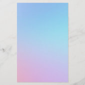 Hübsch Blue Lila Ombré Personalisiert mit/Name Briefpapier (Rückseite)