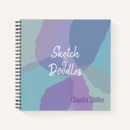 Hübsch Blue Lila Sketch Book Notizblock