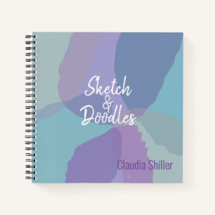 Hübsch Blue Lila Sketch Book Notizblock
